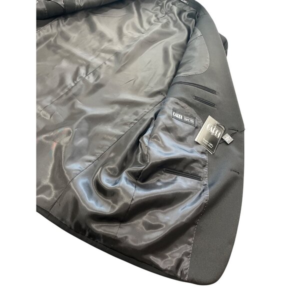 Cardi Super 150 Black Tuxedo Jacket 2-Button Notch C7112 Italy Mens 42R NEW - Picture 4 of 8